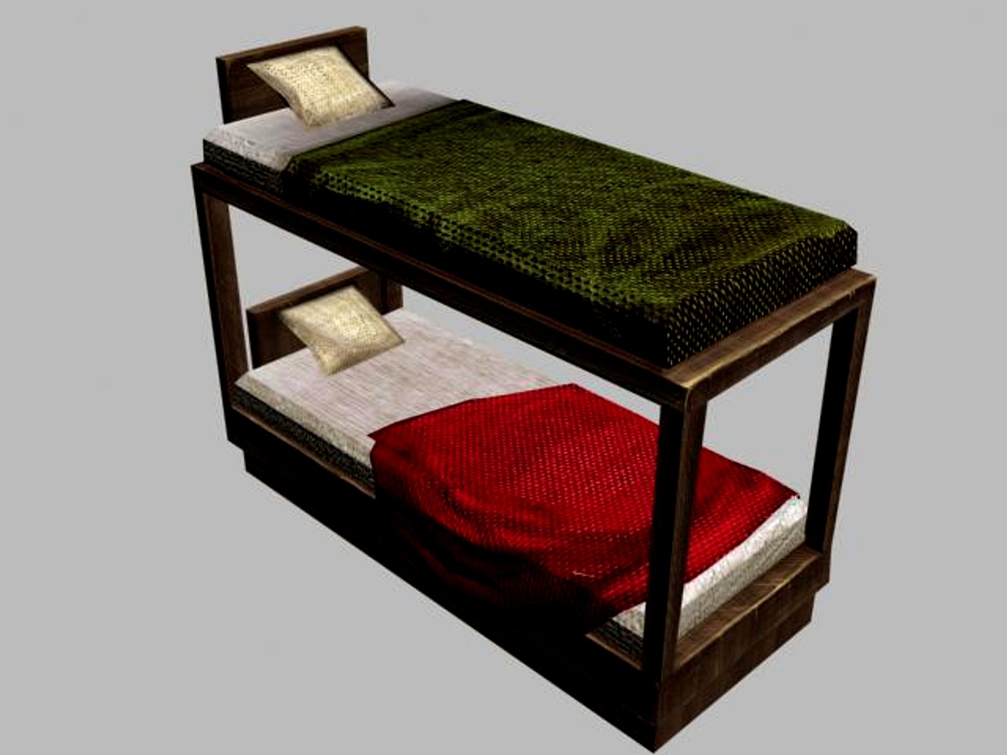Bunk Bed Low Poly