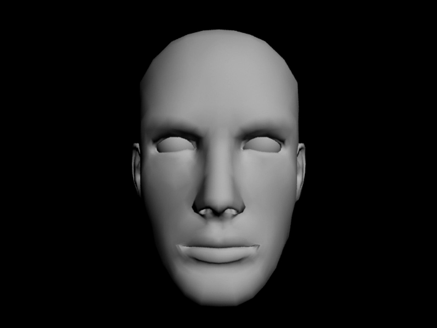 Male head model