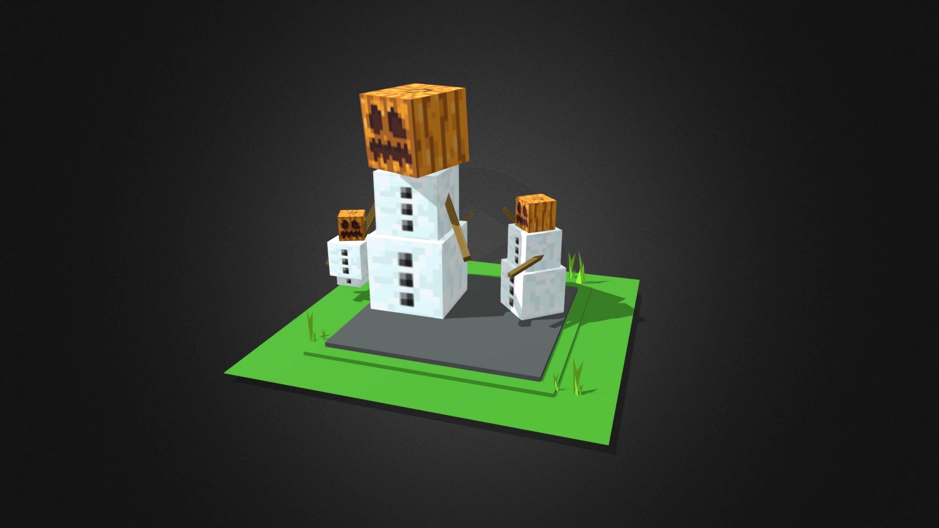 Snow Golem Family (Happy Life)