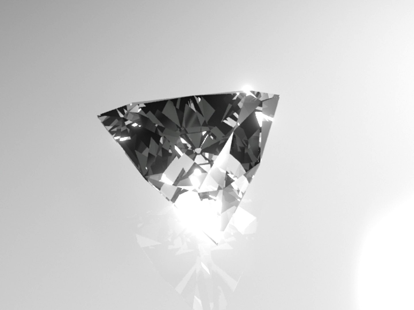 Trillion cut Diamond