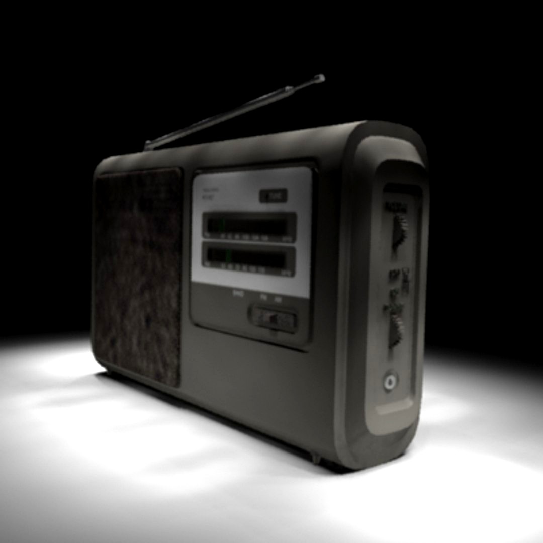 Highly Detailed Portable Radio