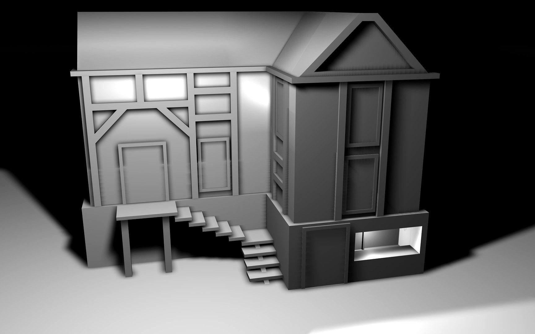 Simple victorian house