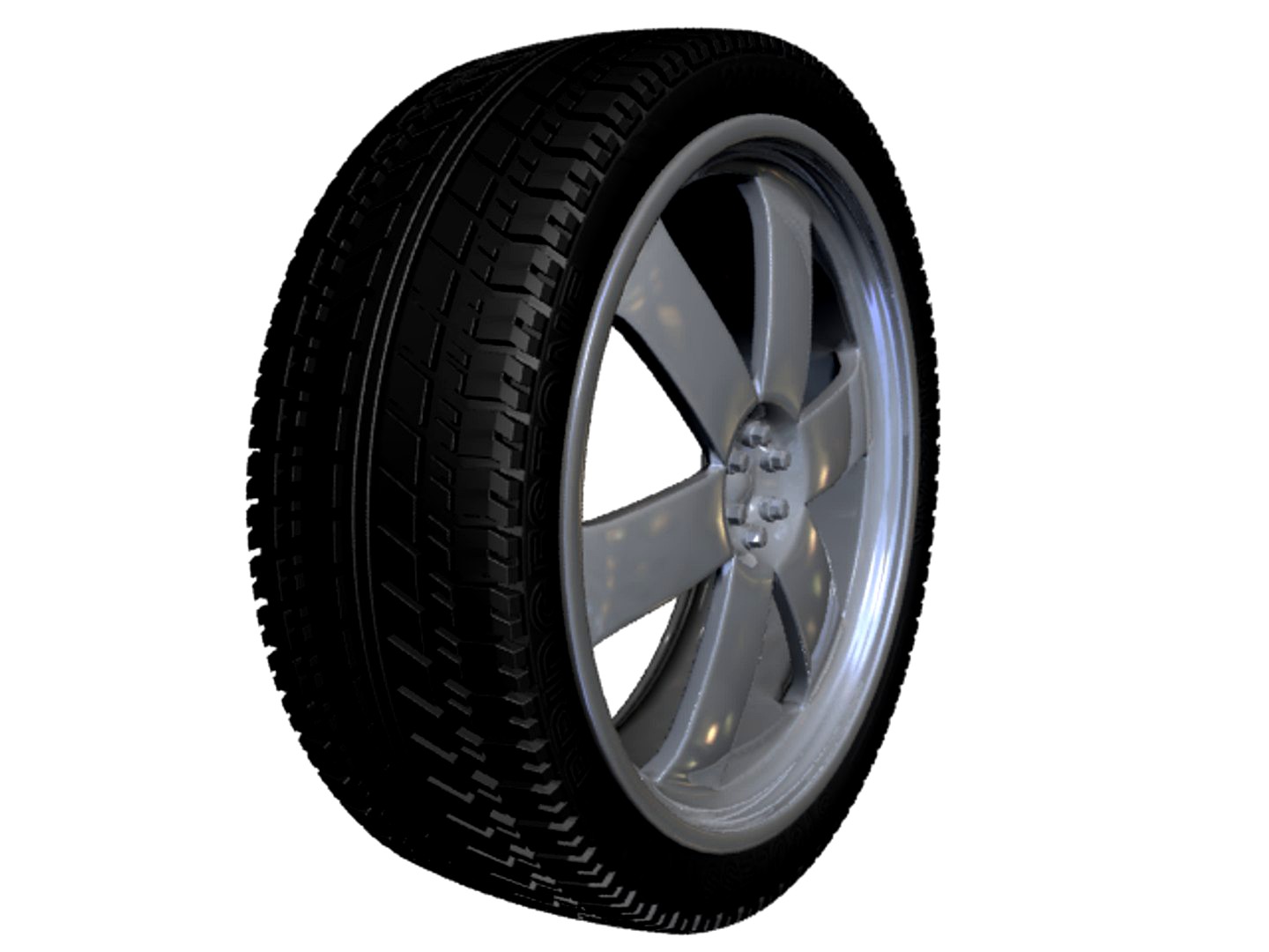 High Resolution Tire Textured