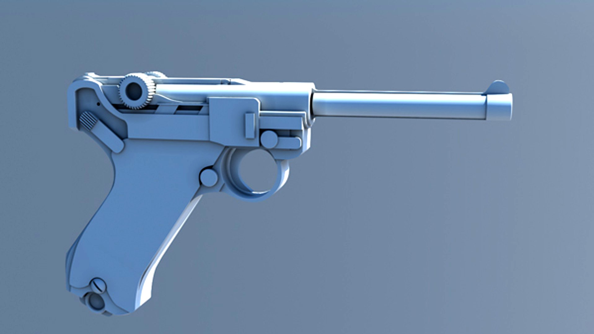 IK Rigged German Luger