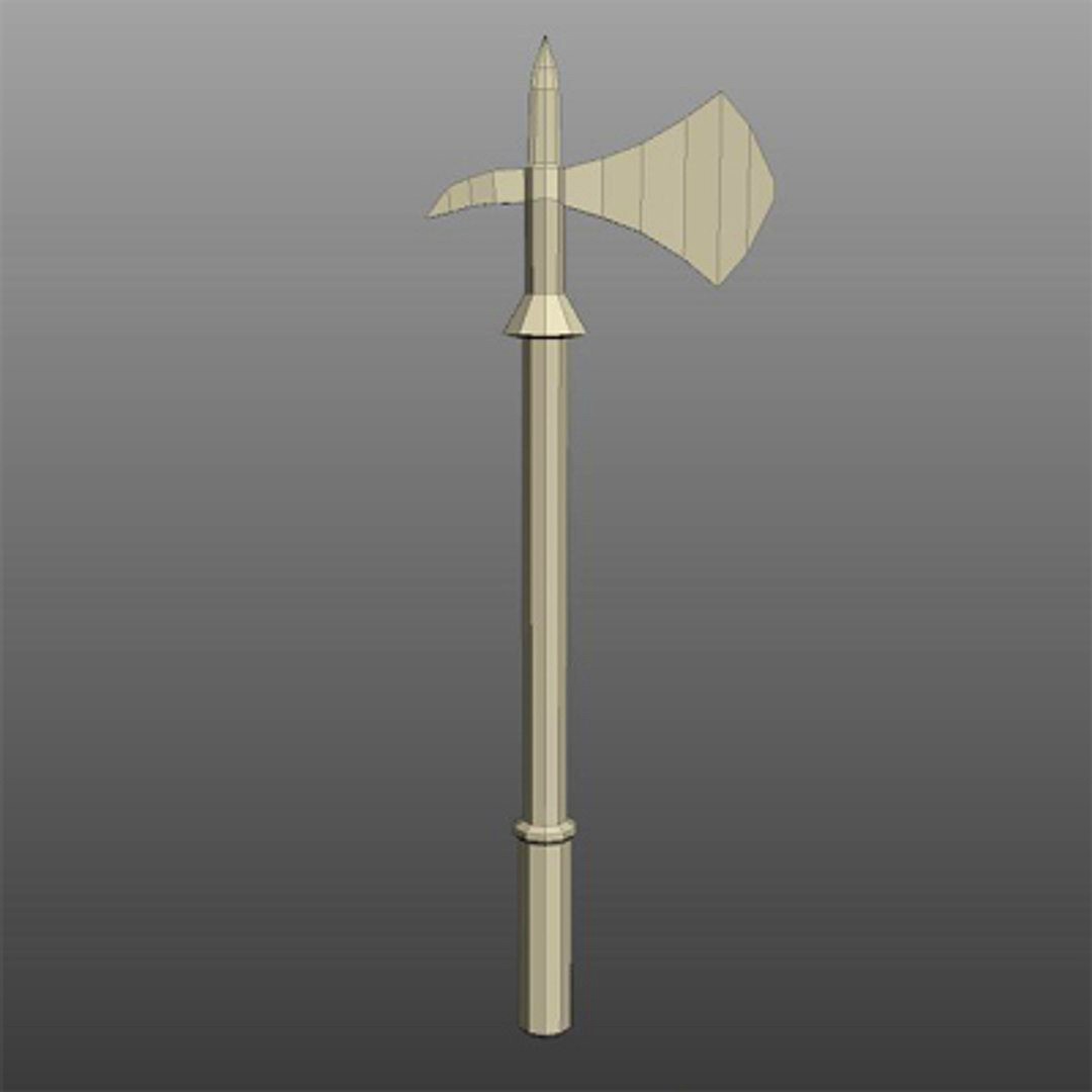 Low Poly Halberd