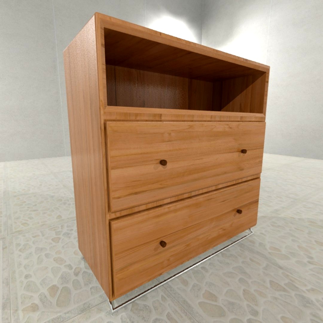 Modern wood dresser