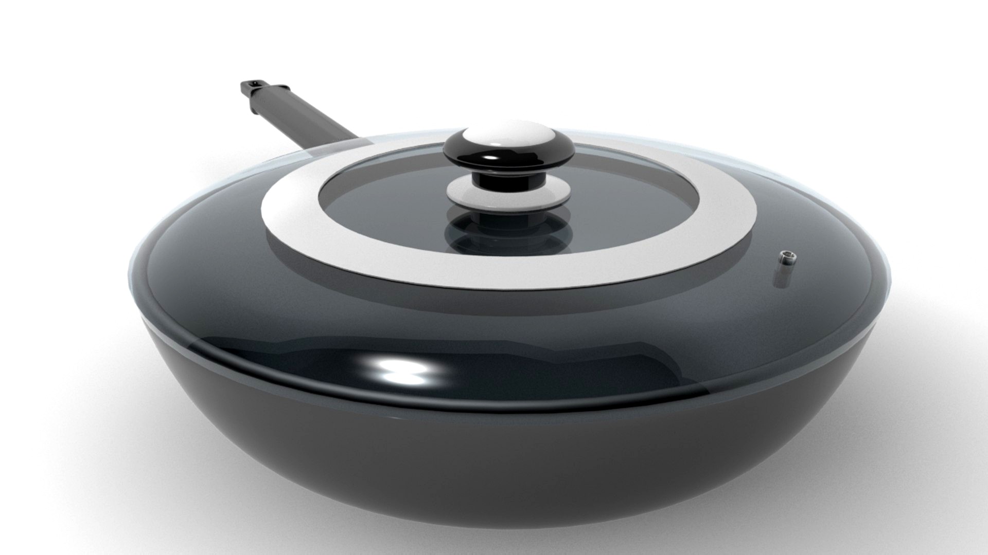 frying pan with a cover