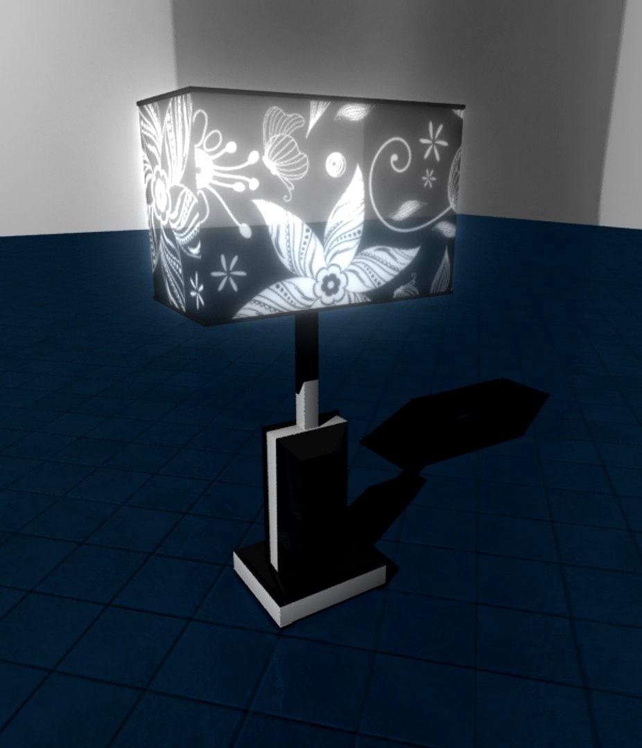 floral lamp