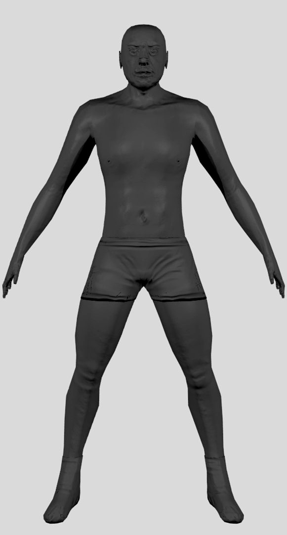 Low-Poly Human Model with Normal-Map