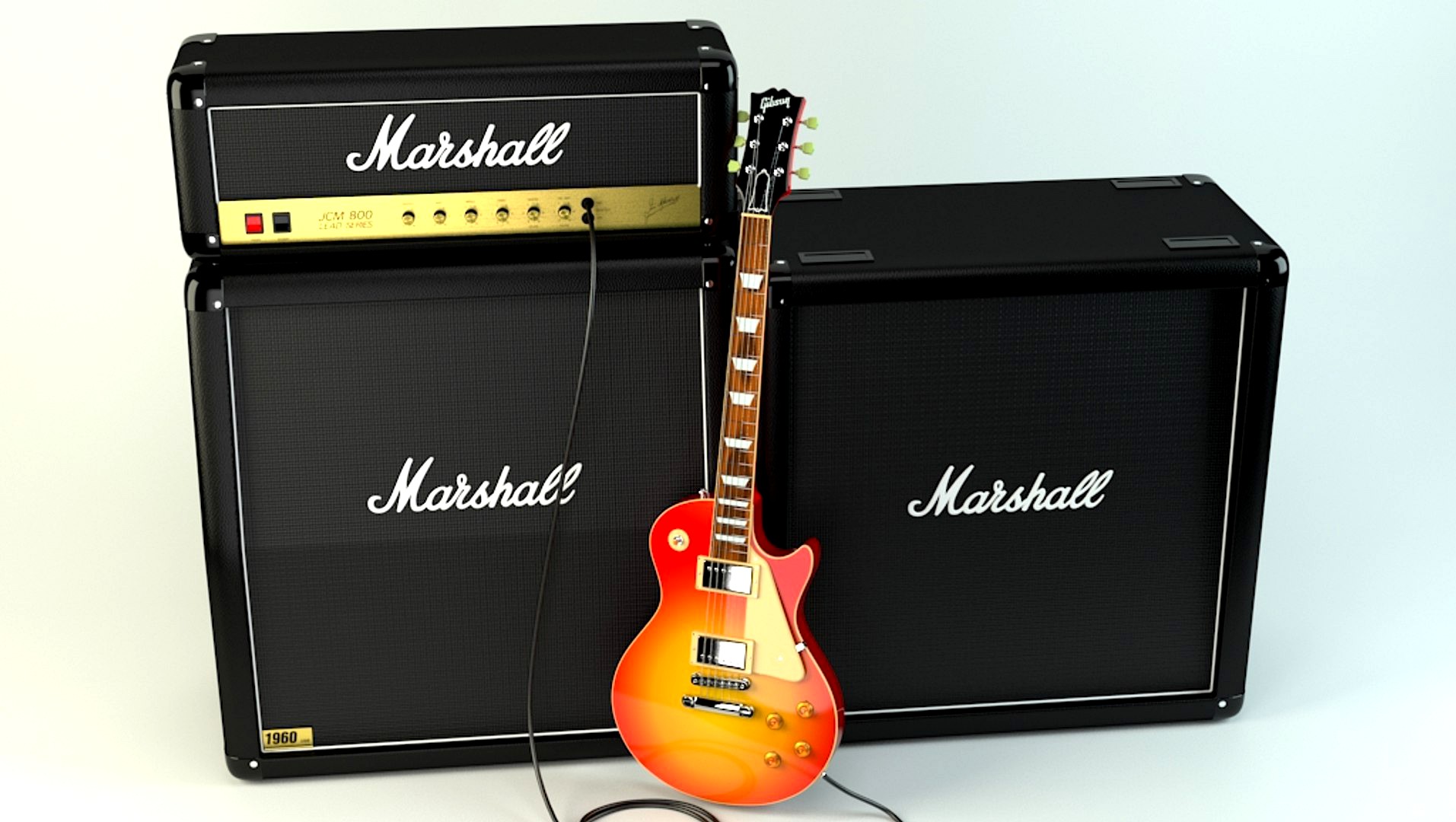 Les Paul and JCM800 Amplifier