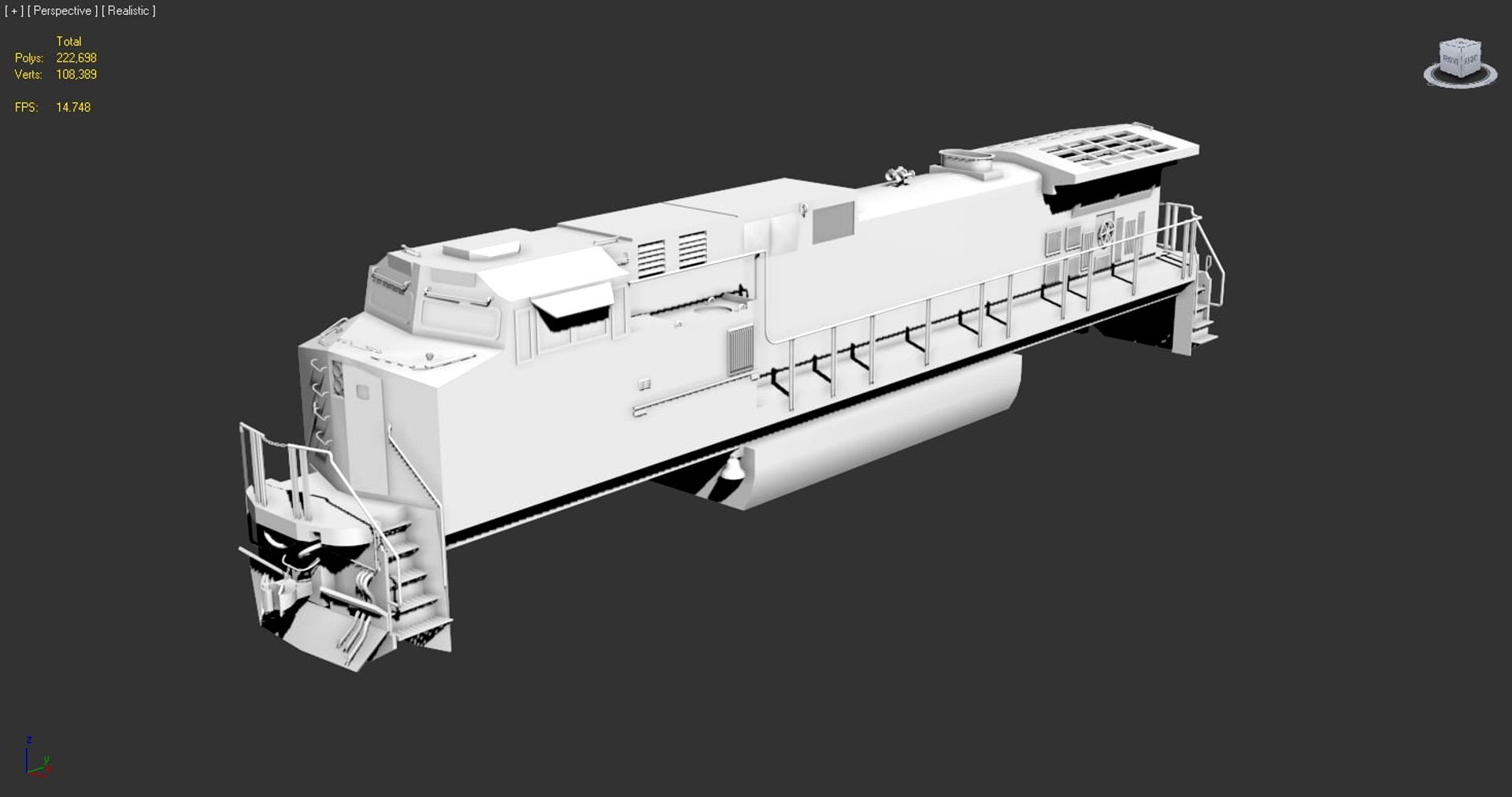 Bnsf Dash 9 accurate (non textured)