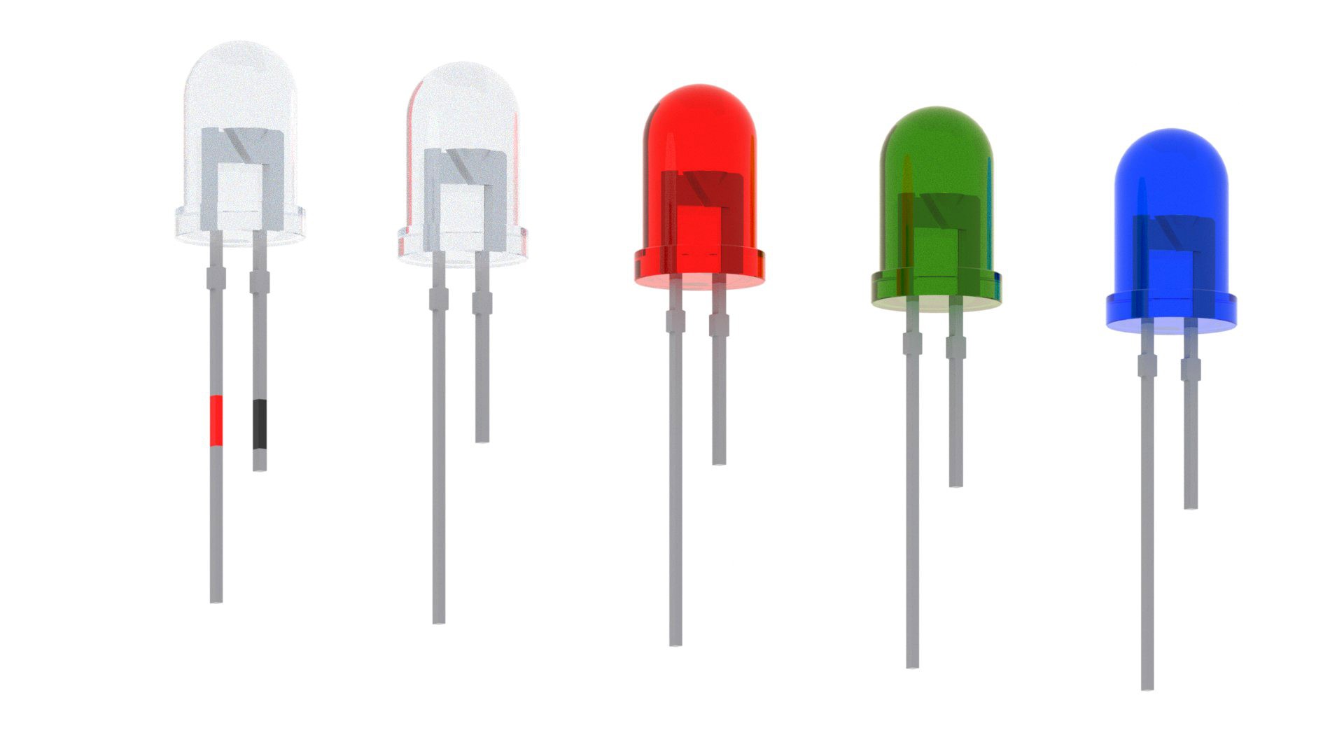 Led diode set size 3D MAX Arnold