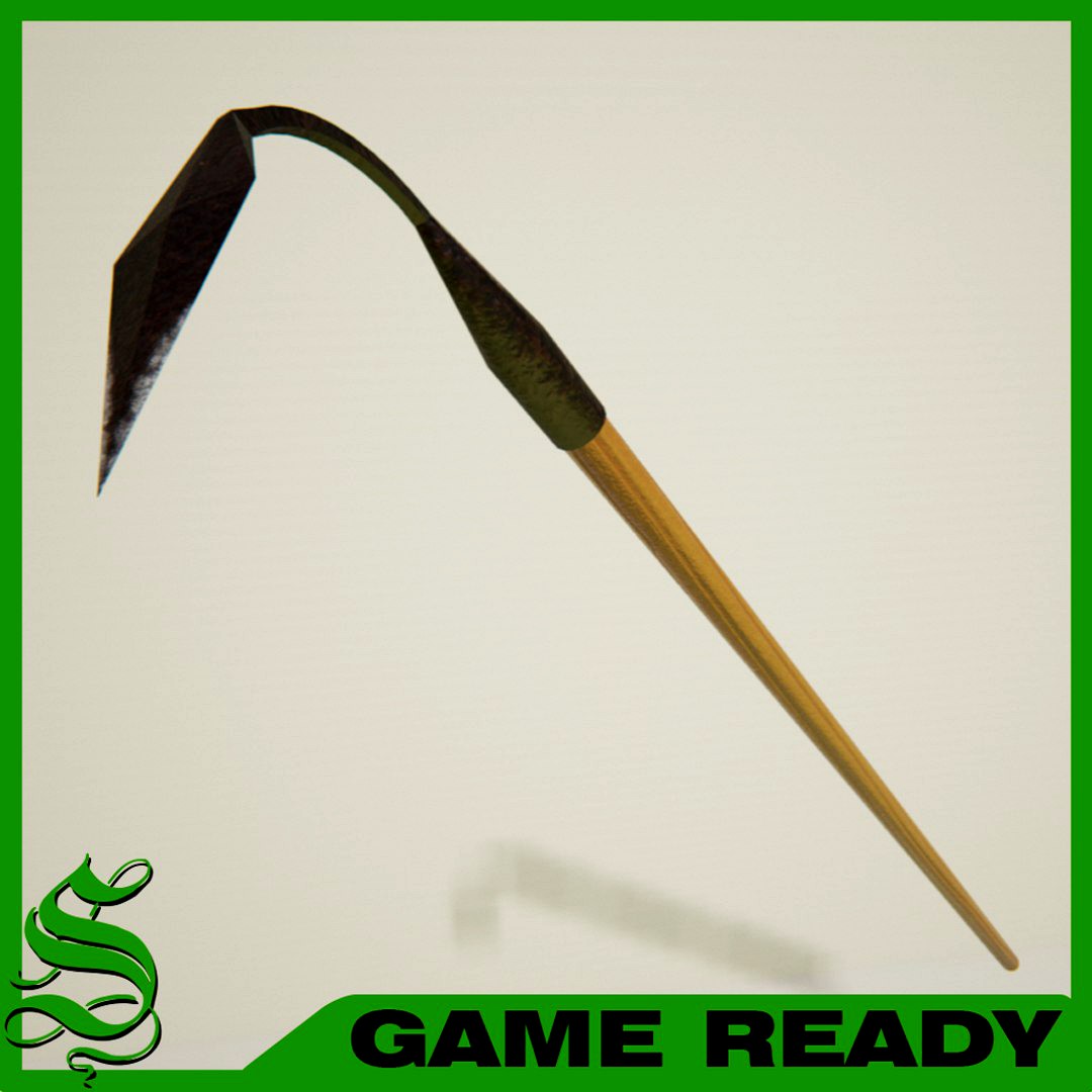 Low Poly Hoe Diamond Shaped