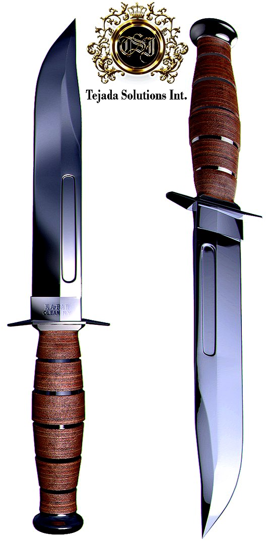 Photorealistic KaBar Military Knife 3d model