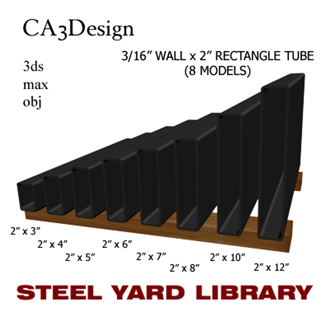 3/16 Wall x2 Rect Tube