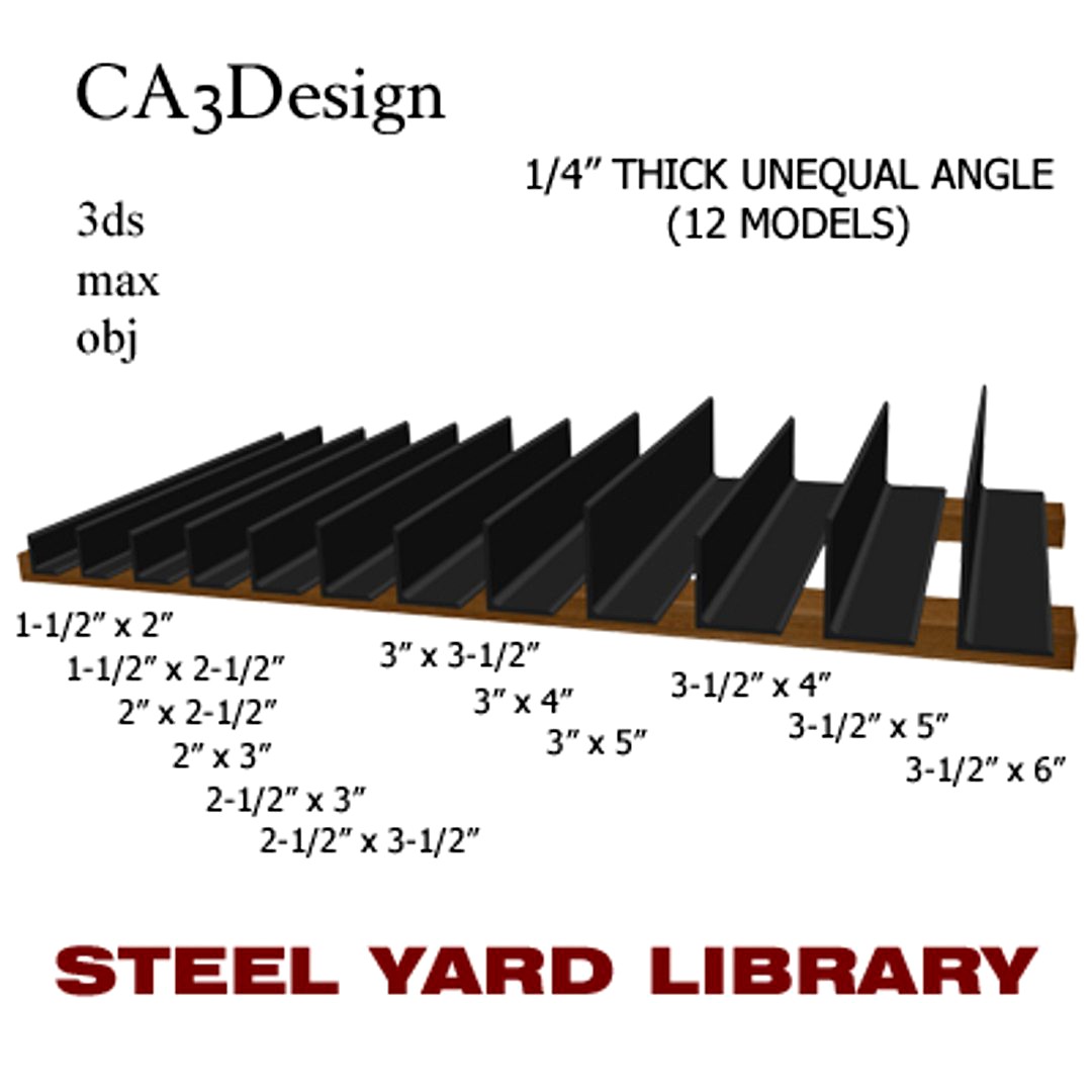 1/4 Thick Unequal Angle
