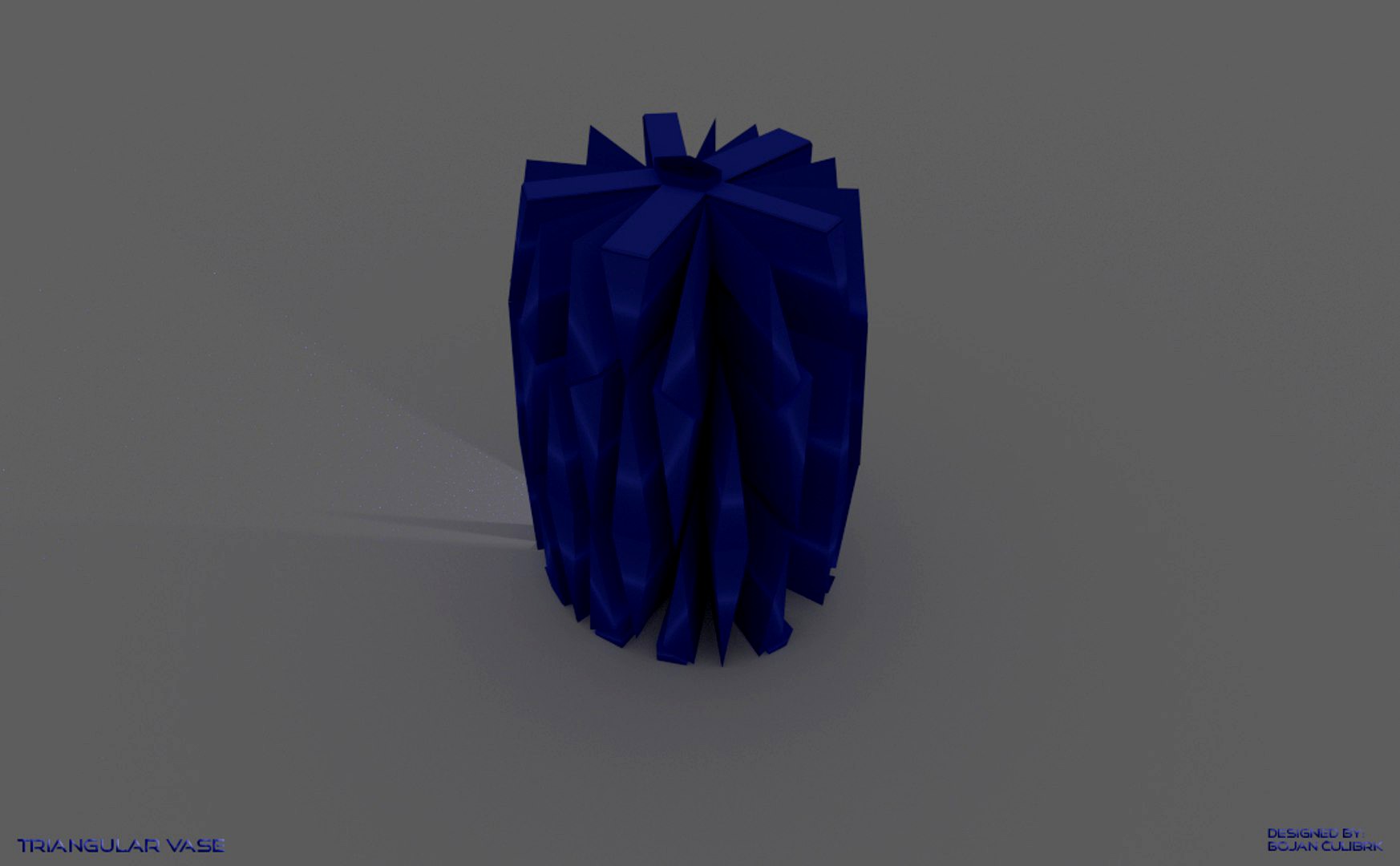 Triangular vases set