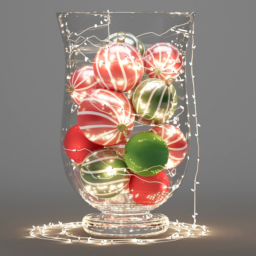 Christmas vase