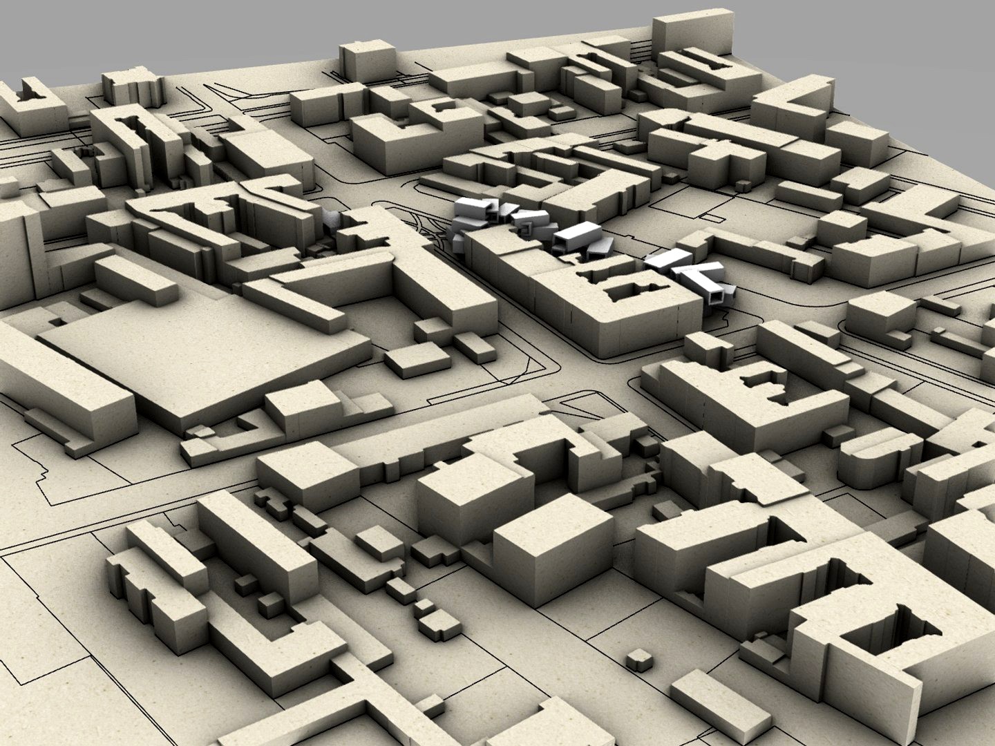 3D city Bryzeziny Poland