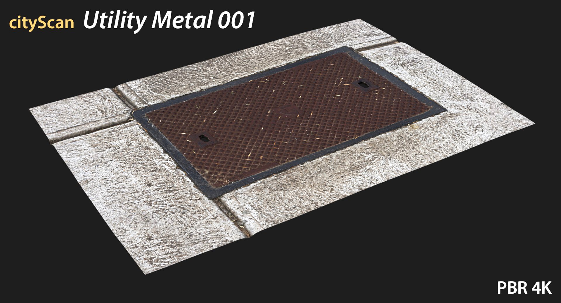 Utility Cover Metal 001 - 4K scan