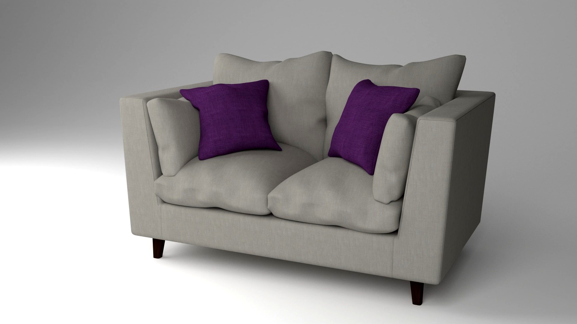 Purple and Gray Sofa