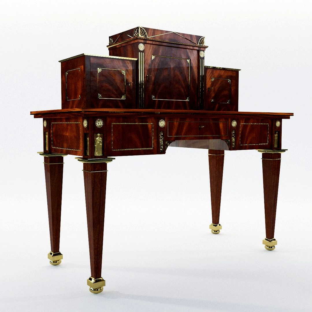 Empire desk by the workshop Johannes Klinckerfuss  Germany around 1804/05