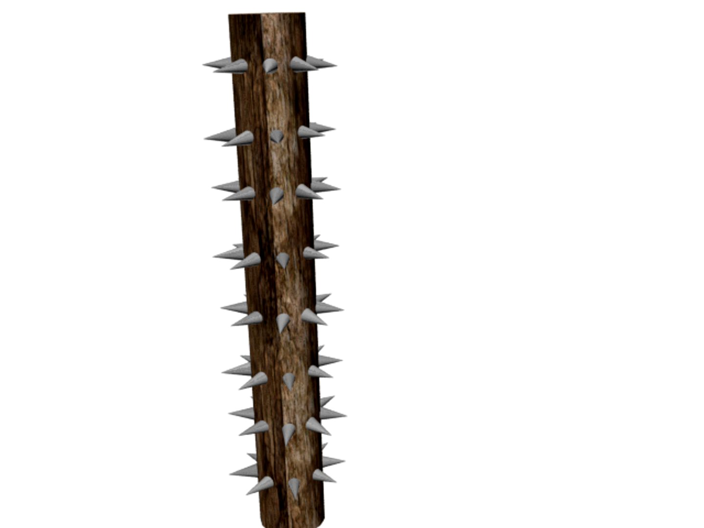 wood with spikes