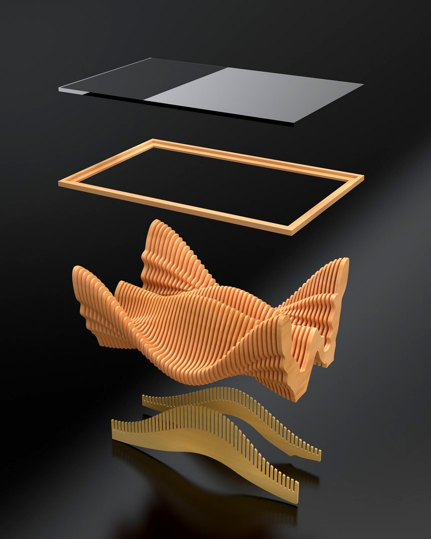 Parametric coffe table