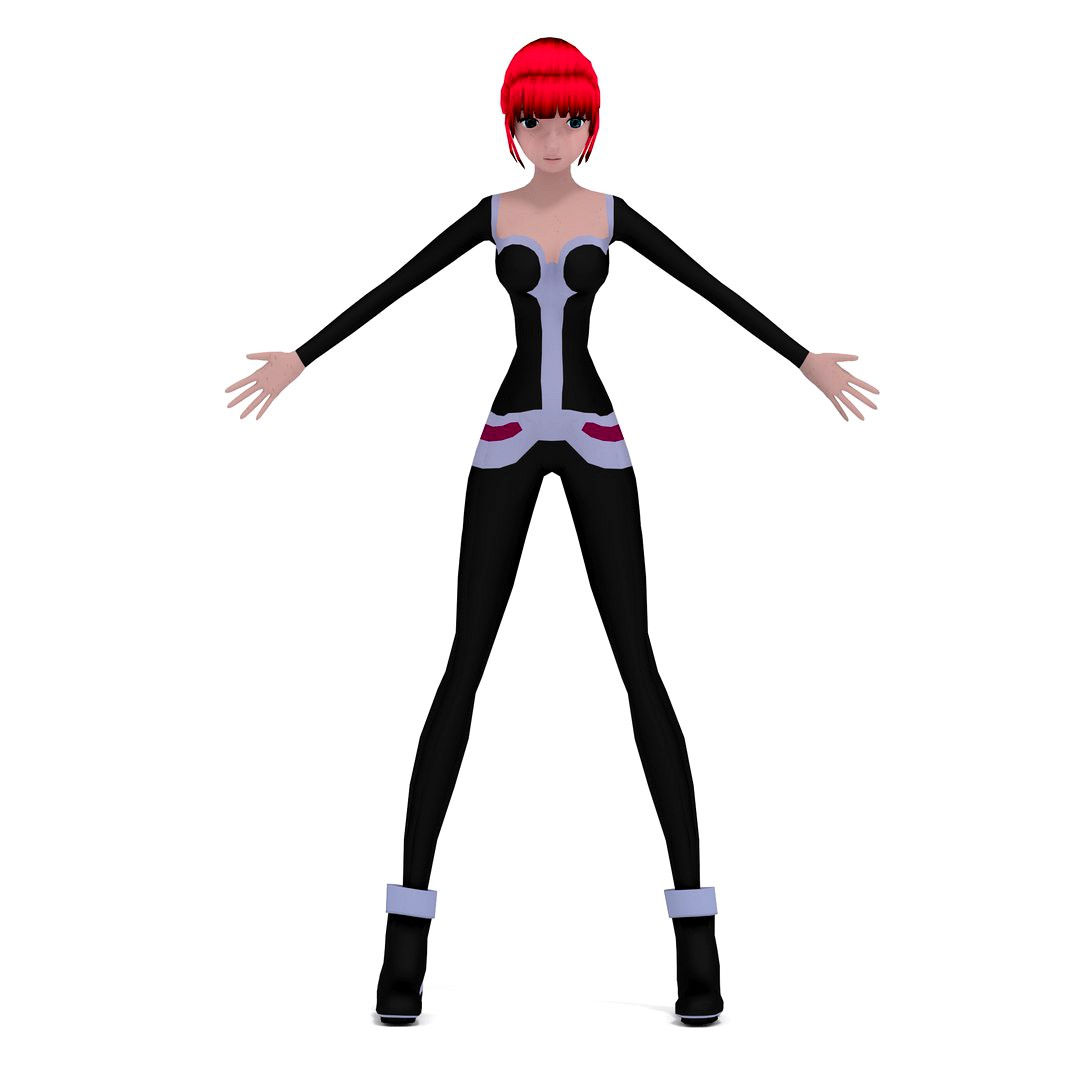 Girl sleek animation