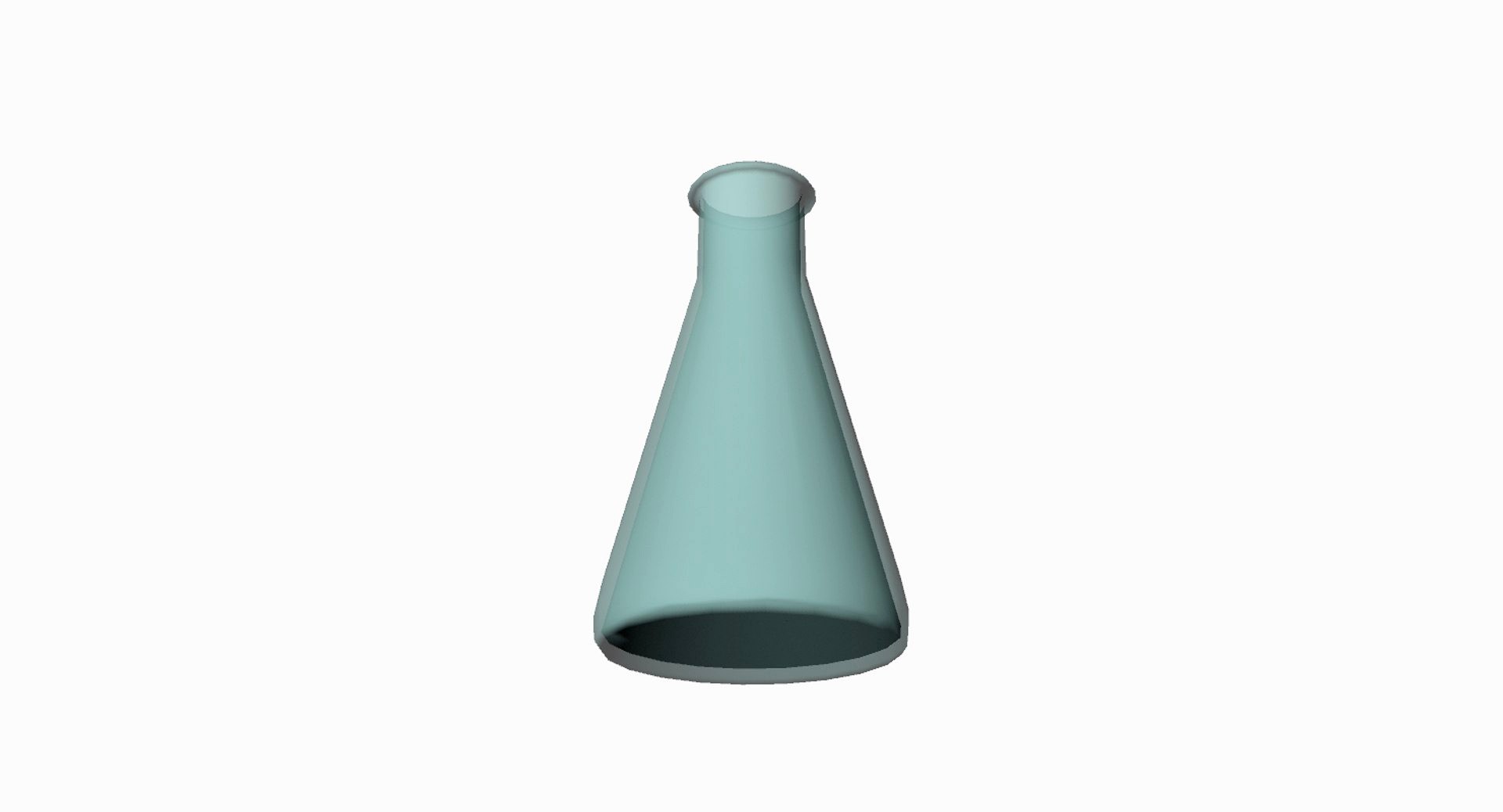 Cartoon Low Poly Conical Flask Science Lab Equipment