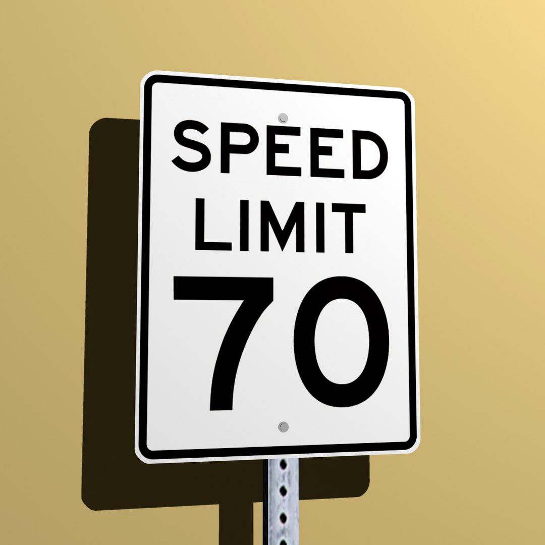 Speed Limit 70 MPH