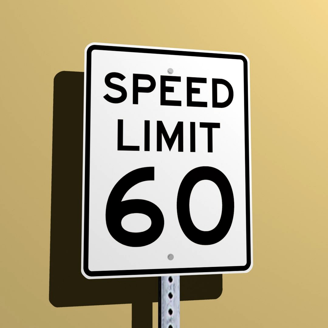 Speed Limit 60 MPH