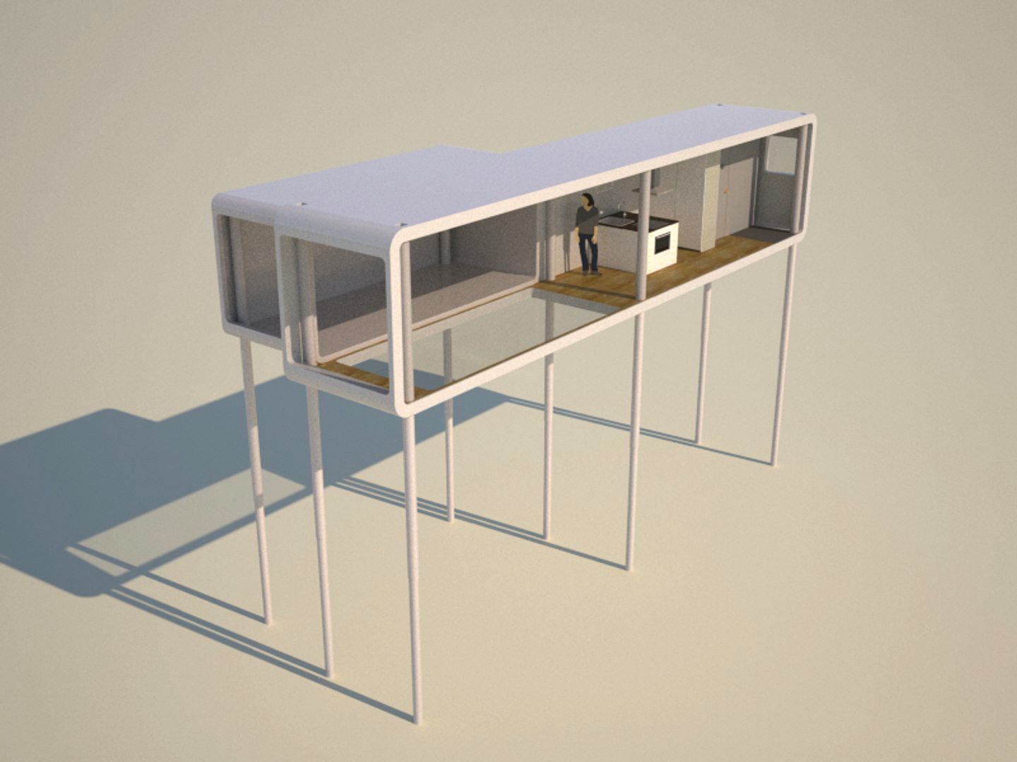 45 ft container livning module