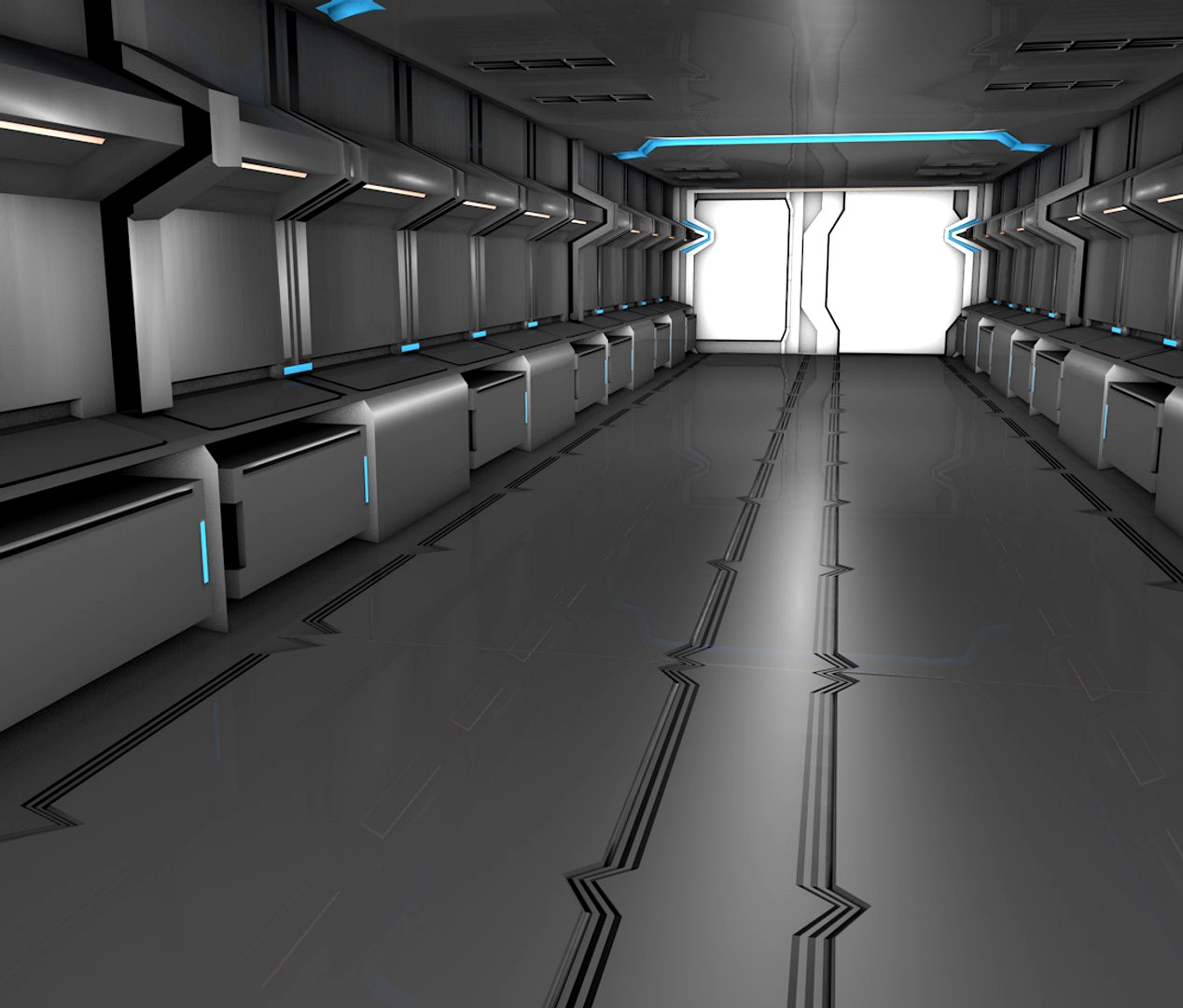 scifi corridor