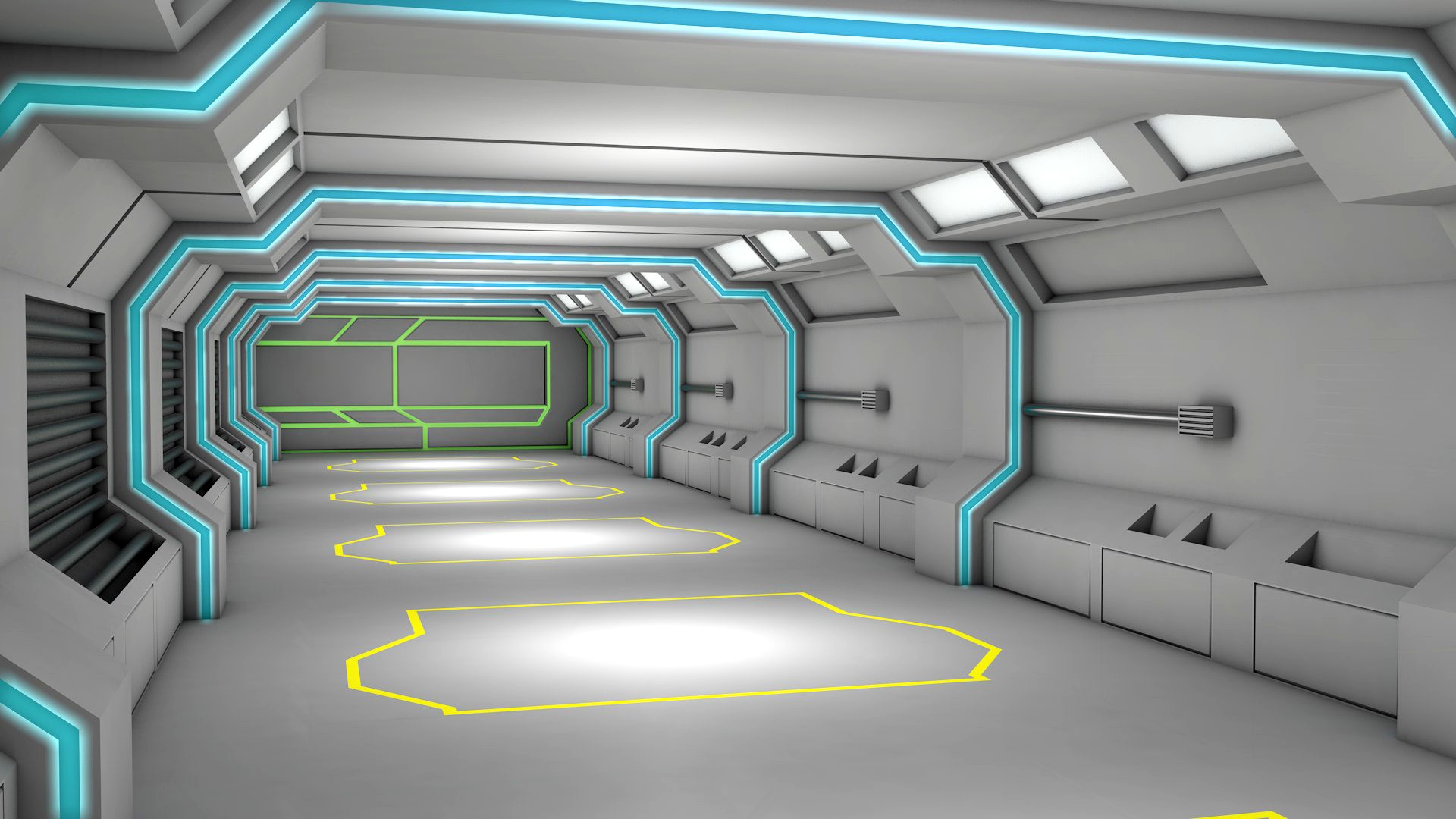 scifi corridor