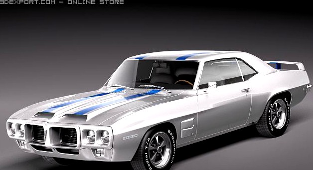 Pontiac Firebird Trans Am 1969 3D Model