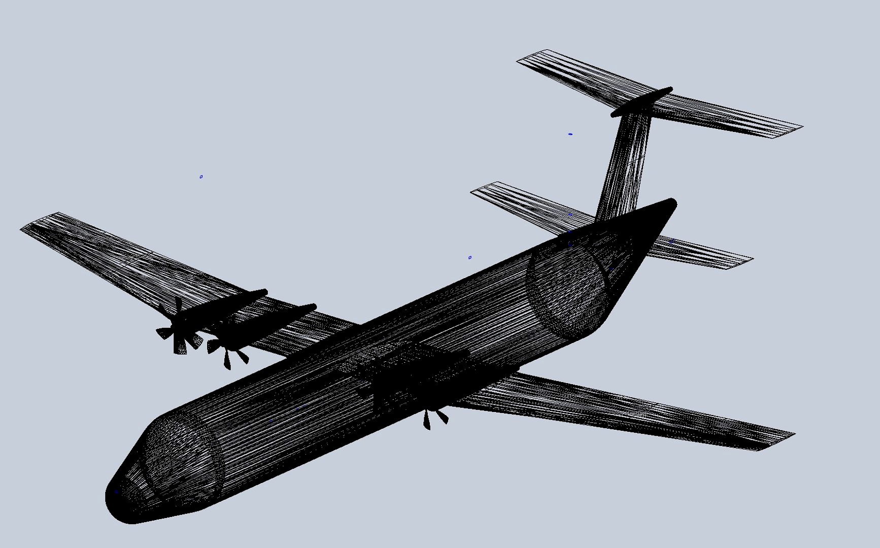 Twin Elevator Tail Airplane Design