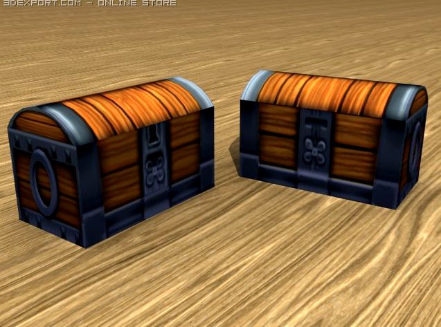 Treasure Chest 3D Model