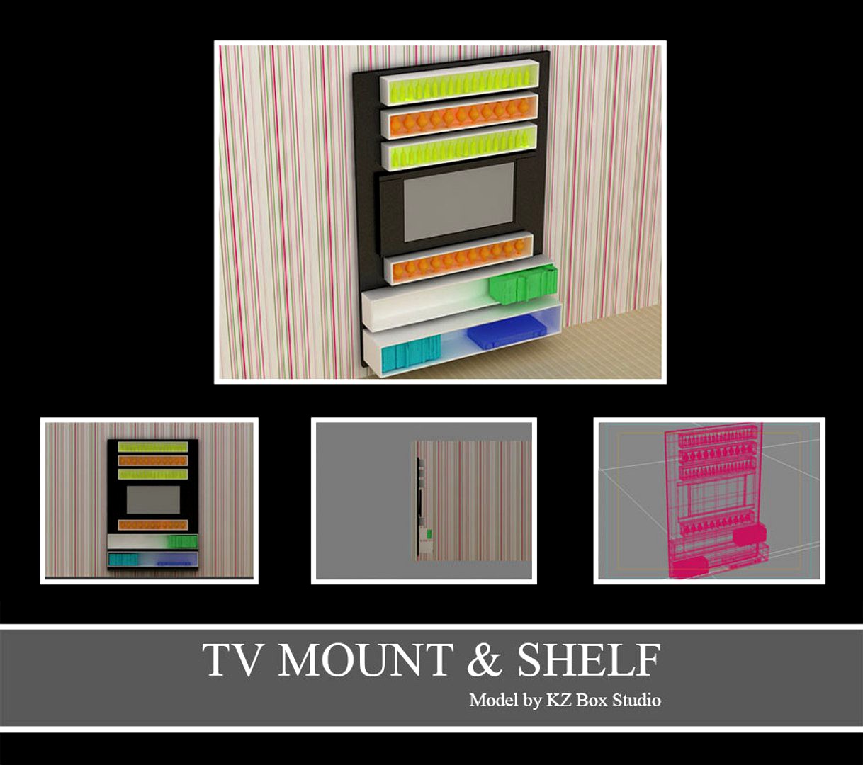 50019 TV Mount and Shelf