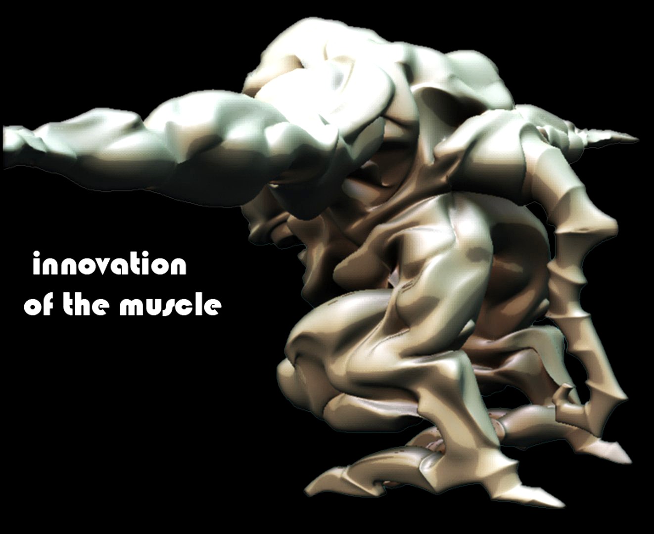 New age muscle monster design   model is