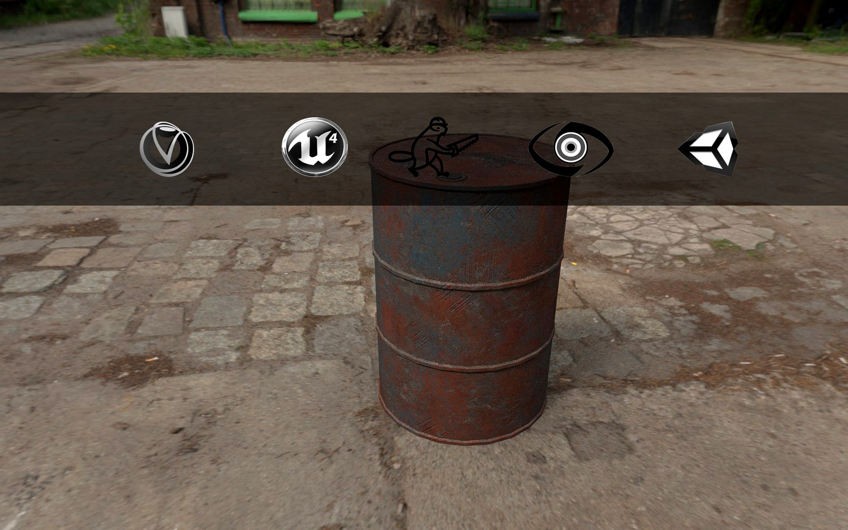 Rust Barrel Style 2 GameReady