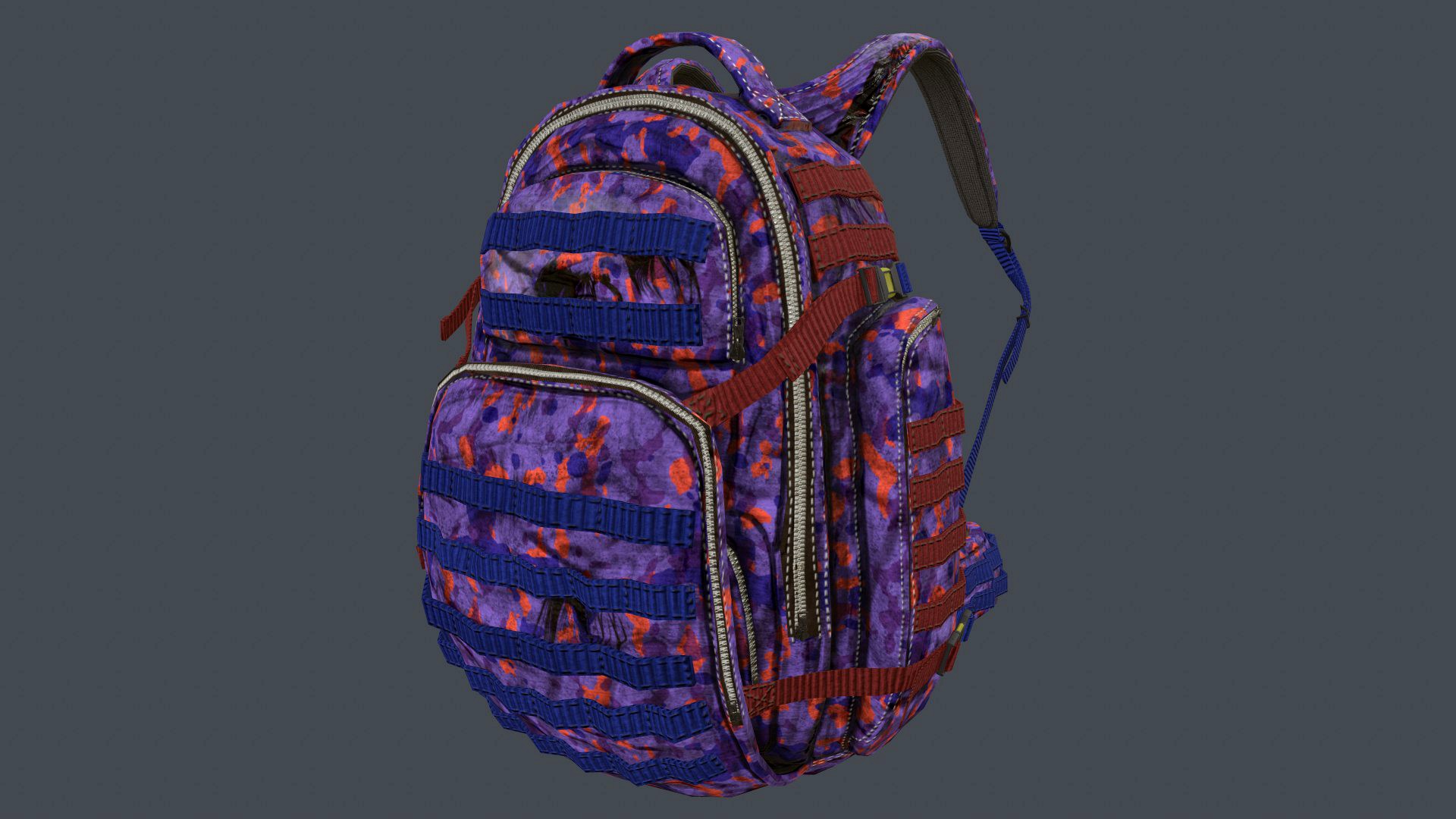 Purple Camouflage Backpack