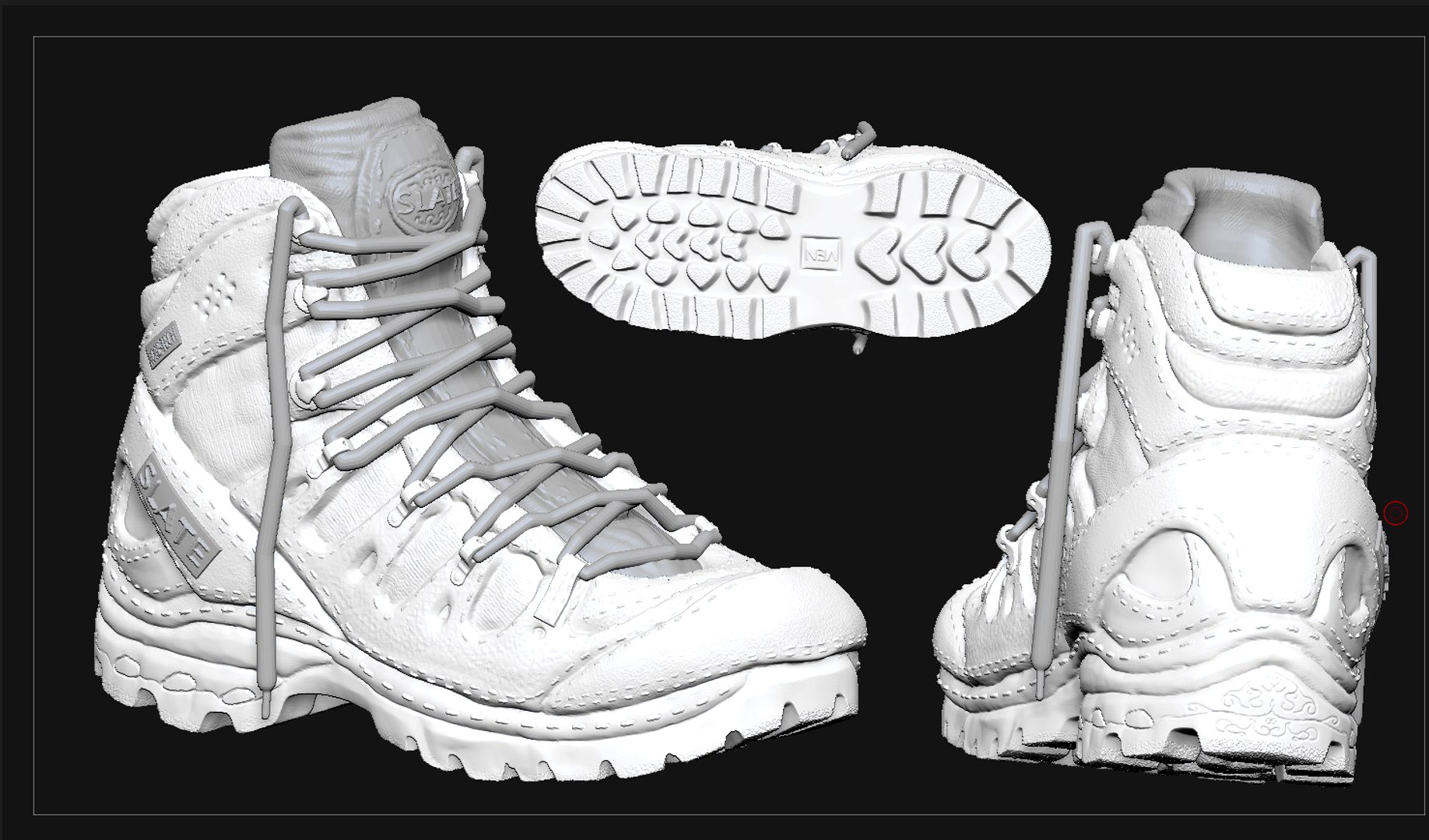 Hiking Boot HighPoly