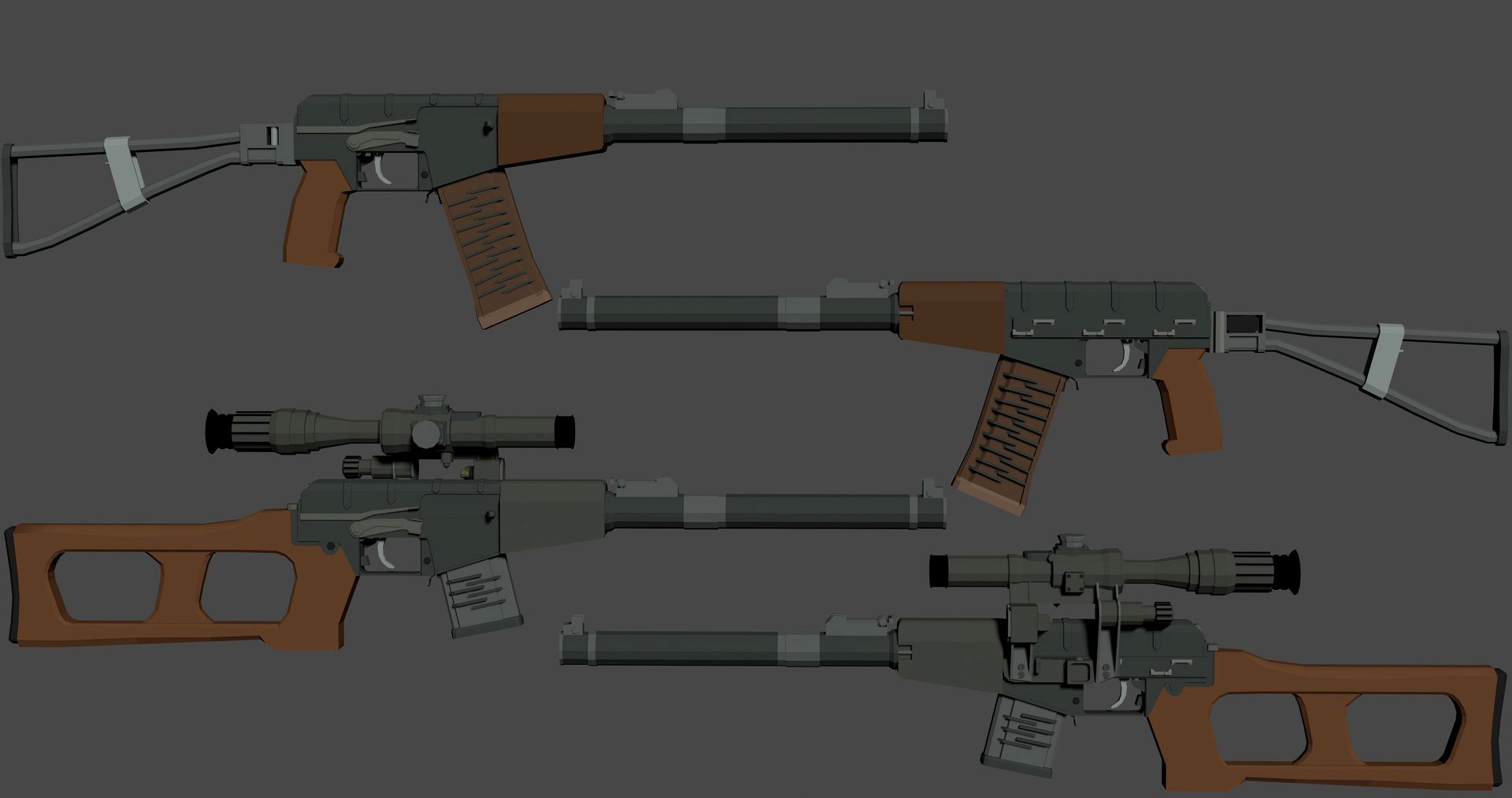 AS VAL - VSS - PSO 1 - Low Poly isometric