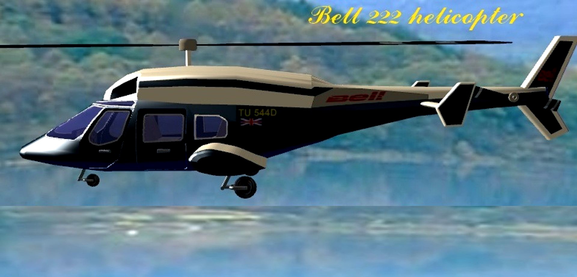 Bell 222 helicopter
