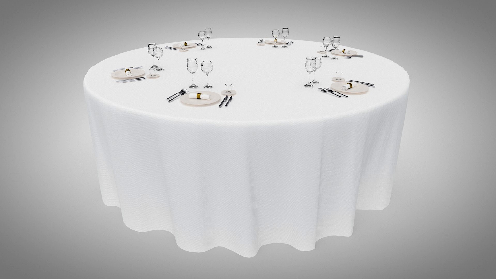 Dinner table with cutlery