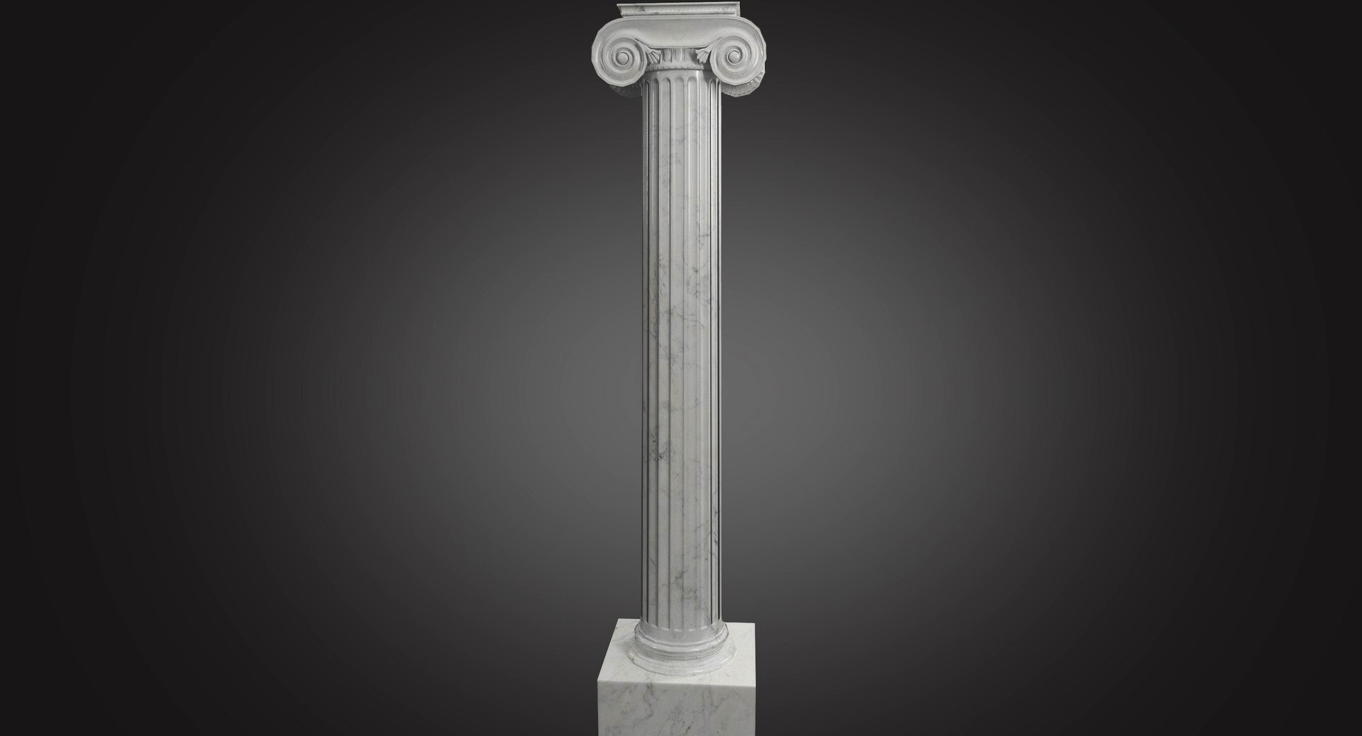 Ionic Column Low Poly