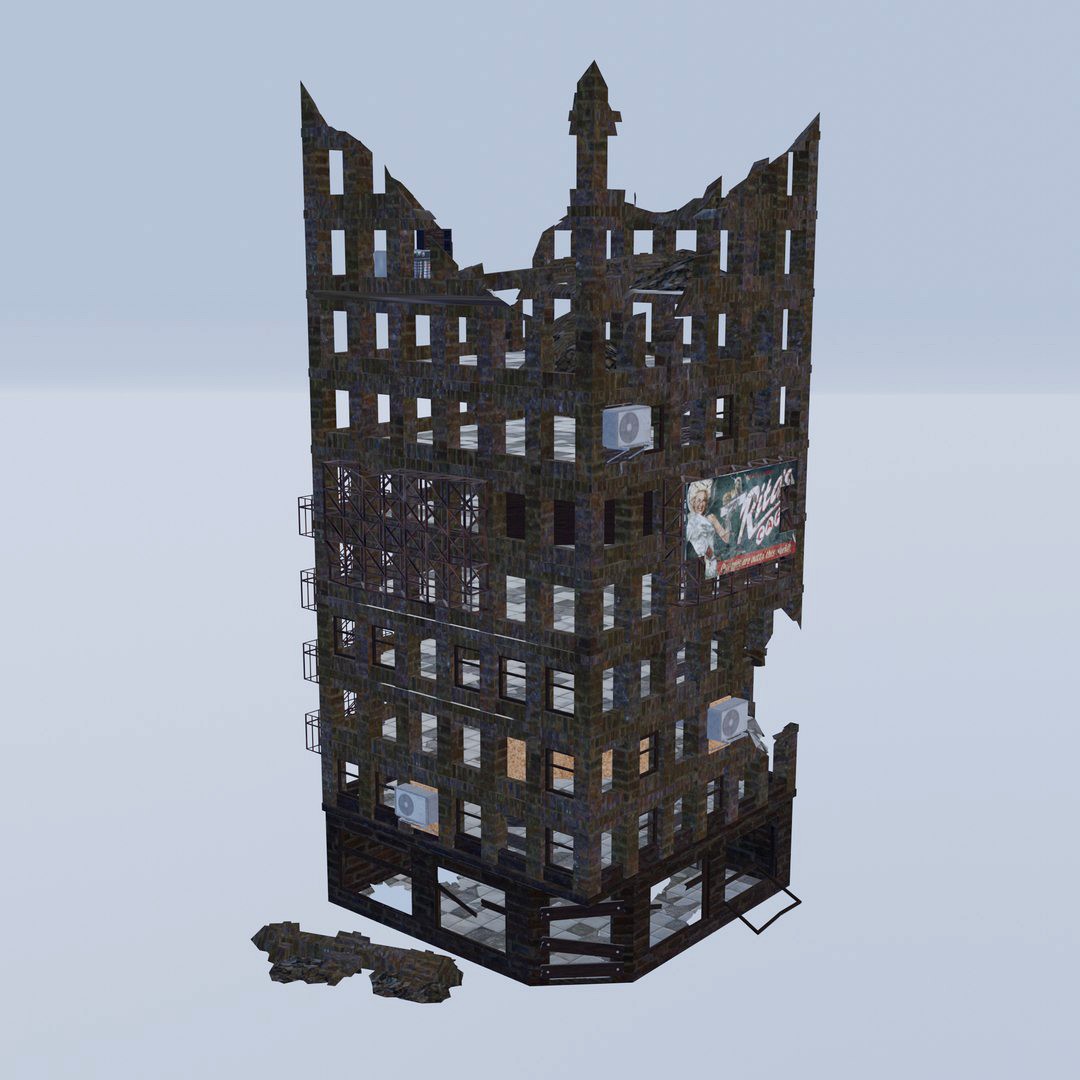 Destroyed Apocalyptic Building