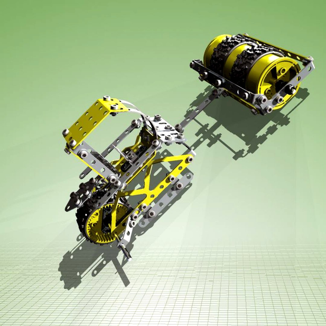 Meccano road roller and complete kit