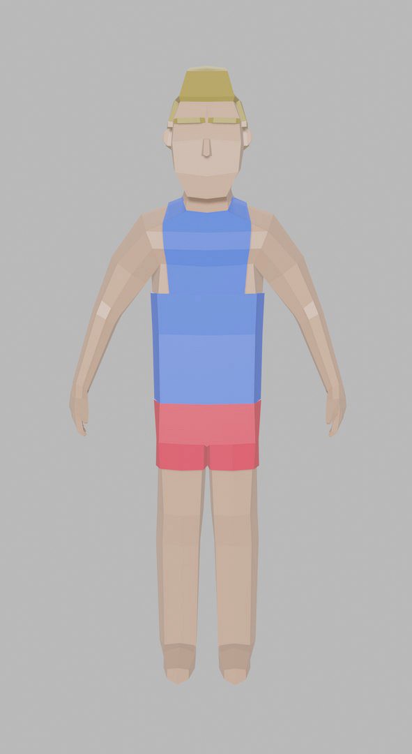 Low Poly Character Man rigged Unity #7